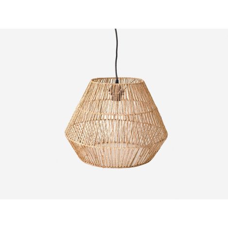 LÁMPARA  COLGANTE DE TECHO DE YUTE Ø40X30CM (1/2)