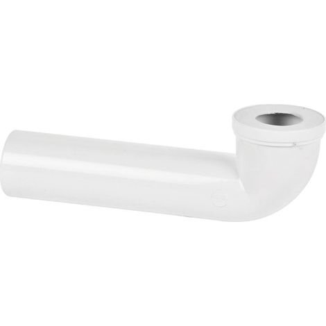 Curva lunga wc rigida maschio femmina in pvc   100  l= 400 mm  Nicoll s.r.l.