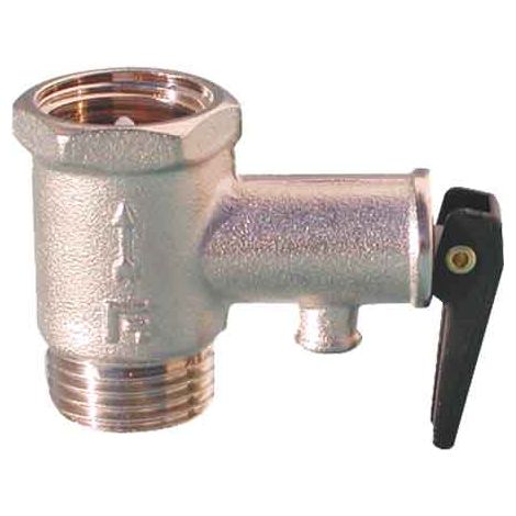 VALVOLA DI SICUREZZA SCALDACQUA CON LEVA 1/2 M.F.