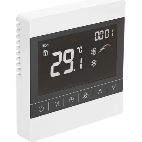 Thermostat de climatisation centrale à écran tactile, contrôleur de température intelligent, 180-260 V CA (1/5)
