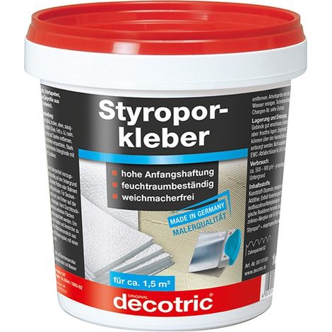 Cola poliestireno - 1 kg Decotric