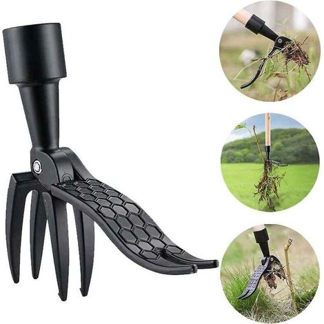 The Stand Up Weed Puller Tool Griffe Weeder Root Remover Outdoor Killer Tool avec pédale - (1/4)