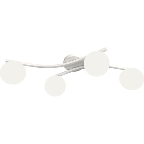 Plafonnier moderne blanc 4 globes E14 10W Emibig Opus (1/5)