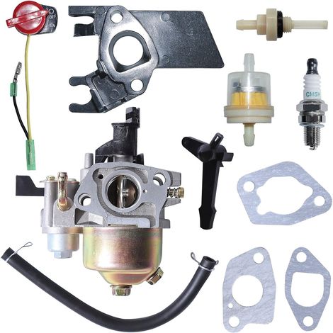 Carburateur pour moteur à essence 196cc 6,5HP Harbor Freight Greyhound Lifan 66014 66015, carburateur, levier de starter, filtre d'assemblage en métal du réservoir de carburant, filtre à carburant, in (1/5)