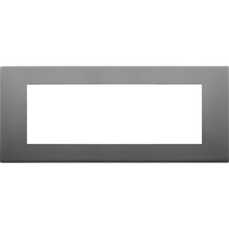 VIMAR - 30657.72 Placa de acero inoxidable satinado 7M