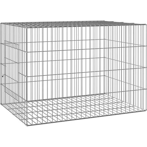 Maison Exclusive - Cage à lapin 78x54x54 cm Fer galvanisé (1/5)