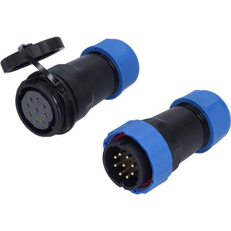 9-poliger SP28 IP68 wasserdichter Luftfahrtstecker, oxidationsbeständiges PA66 PA6