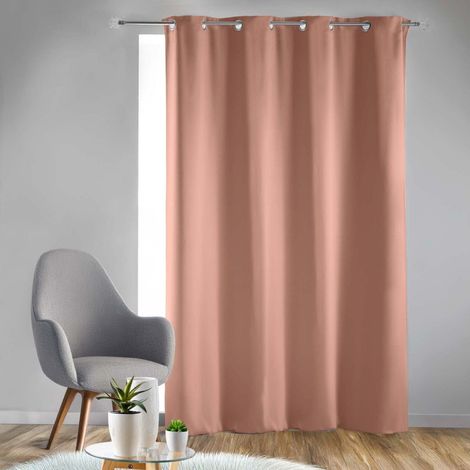Rideau Occultant à Œillets "Occult" 135x240cm Rose Blush