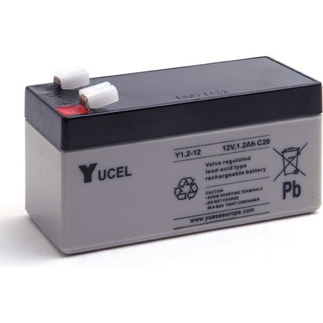 Yucel - Batterie plomb AGM YUCEL Y1.2-12 12V 1.2Ah F4.8