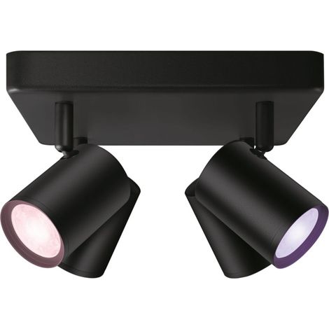 Foco WiZ Imageo 4 focos negro RGB (1/4)