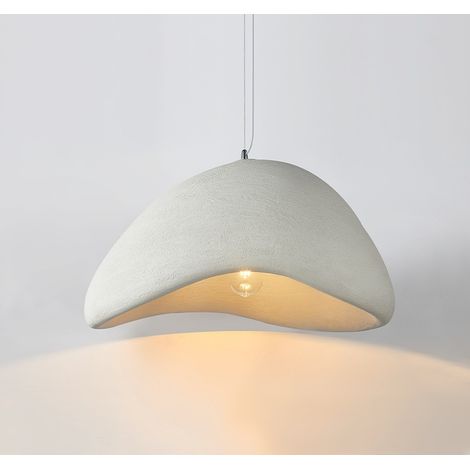 Lámpara de Techo Colgante Industrial Iluminación Colgante Interior Luz Araña Ajustable Blanco Ø20CM