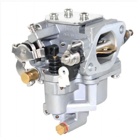 Carburateur pour moteur hors-bord Yamaha 4 temps 9.9HP avec démarrage électrique - Compatible avec 6AU-14301-40. (1/5)