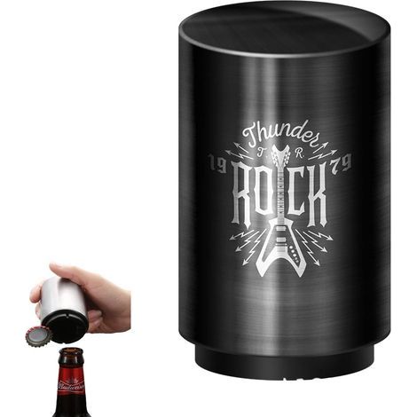 Automatischer Flaschenöffner aus Edelstahl, magnetischer Flaschenöffner, Bierflaschenöffner, Ein-Sekunden-Flaschenöffner (Rock) (1/5)