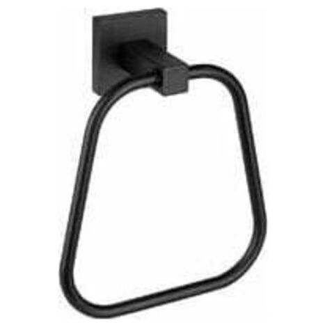 BUNTHAUS Porte-serviettes De Salle De Bain Rond Noir Rustique Anneau De Serviette Main Support Mural Porte-serviettes De Bain Robuste Sus304 Porte-serviettes (1/4)