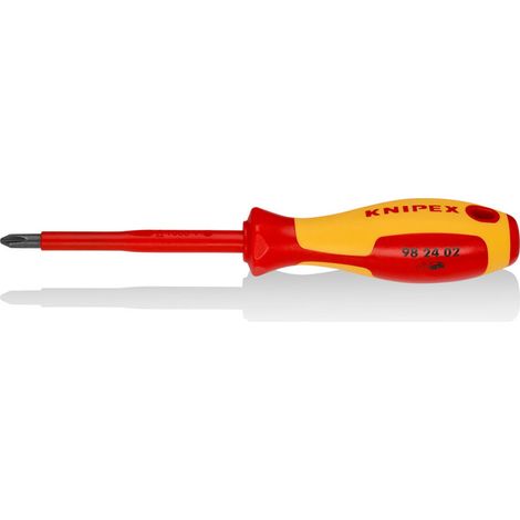 Tournevis Cruciformes Phillips. 212x35x33mm 982402 Knipex. (1/2)