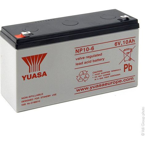 BATTERIA YUASA NP10-6 6V 10Ah (1/2)