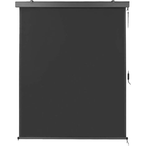 Store vertical, manivelle manuelle, résistant aux UV, Gris 140cm x 250cm (1/2)