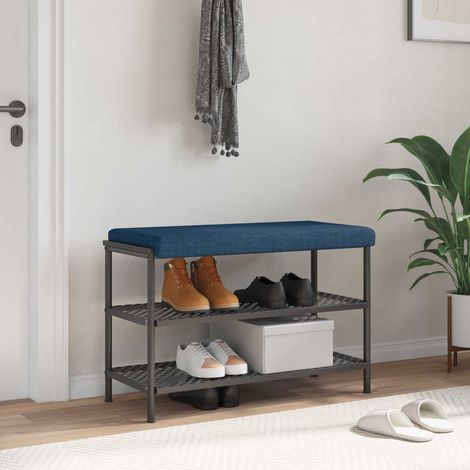 vidaXL Bench Cushion Fabric Blue Depth 35 cm (1/5)