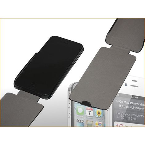 Funda protectora Funda para teléfono móvil Funda plegable Negra para iPhone 5 Funda Pantalla Carcasa para Smartphone móviles teléfono (1/4)