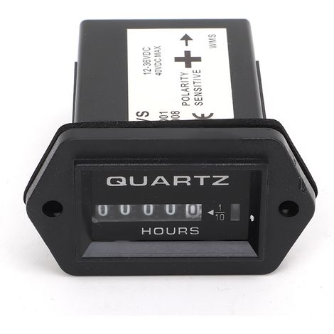 Compteur Horaire Mécanique 12V-36V Haute Précision pour Moteur Hors-bord, Bateau, Camion, Tracteur (1/5)