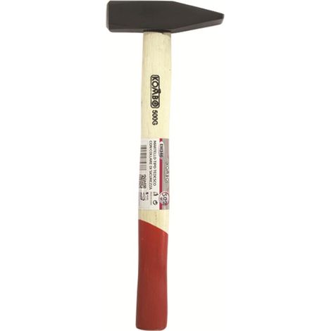 Martello Tipo Tedesco DIN 500gr con Collare di Sicurezza e Manico in Legno