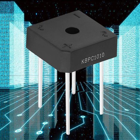 Pont redresseur 10A 1000V pour appareils électroniques et électroménagers - Lot de 5 (1/4)