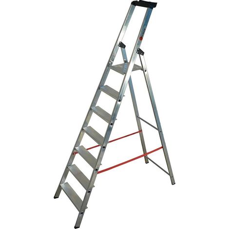 Escalux - Escabeau aluminium 7 marches Haut. travail 3,47 m - ESCANORM
