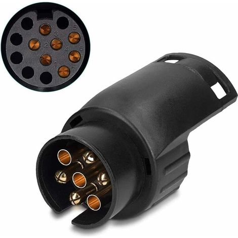 Adaptateur Remorque - Convertisseur Mini 7 Broches vers 13 Broches - Pour Véhicules Européens - 1 Pièce (1/5)