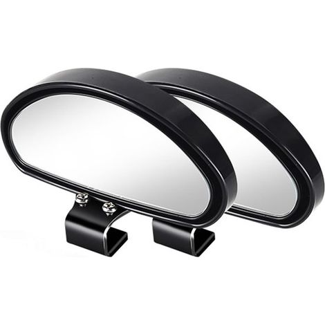 Espejo retrovisor para coche，2 piezas，Amplía el campo de visión y el ángulo de visión，Amplio campo de visión，15,5 x 5,5 cm，Negro (1/5)