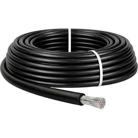 Cavo solare unipolare nero 6 mm² per impianti fotovoltaici lunghezza metri 10 - confezione 1 (1/5)