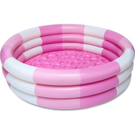Piscine gonflable pour enfants, 3 anneaux, portable, pour jardin, fêtes aquatiques estivales, conçue pour les espaces de loisirs extérieurs de la maison.-AquaForge (1/5)