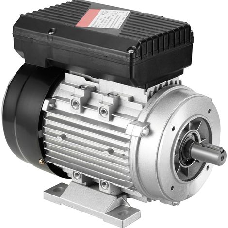 Mophorn Motore Elettrico 0,75KW 2850 Giri/min, CA 220240V 5,15A, 80, Telaio B34,Motore Compressore Aria Monofase, Albero Chiavetta 19mm, Rotazione CW/CCW per Macchine Agricole e Attrezzature Generali