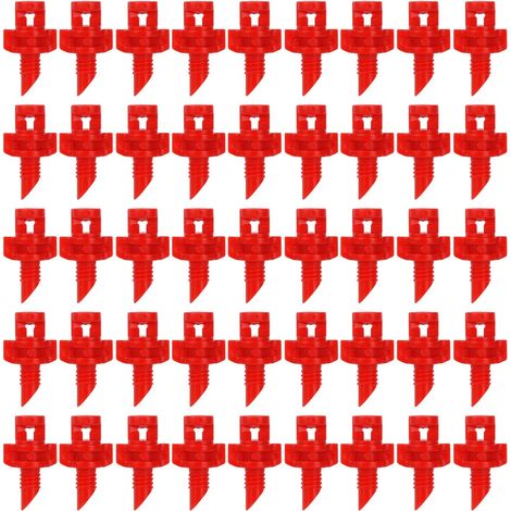210pcs Micro-Asperseur, Buse d'Irrigation à 360 Degrés pour Système d'Irrigation de Jardin Pelouse et Ferme (Rouge) (1/5)