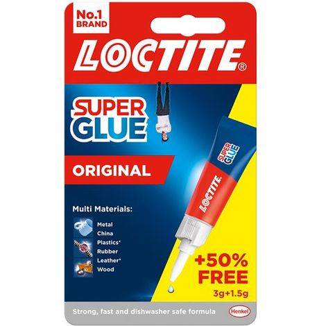 Loctite 2633452 Super Glue Liquid, Tube 3g + 50% Free LOCSGL3GAVNR