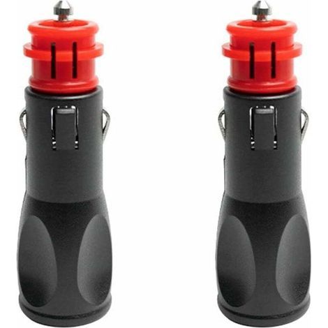 Prise allume cigare male,Adaptateur male allume cigare,Prise Fiche Male Allume Cigare,Fiches pour adaptateurs d'allume-cigare européens 12V - 2PC (1/5)