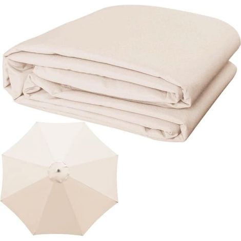 Toile de rechange pour parasol suspendu 300 cm - Toile de rechange - Toile pour parasol - Parasol de terrasse, de plage et de piscine (1/5)