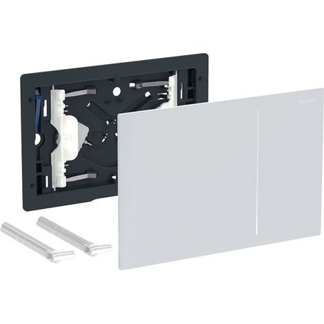 Geberit Sigma70 - Abdeckung für die pneumatische Spülsteuerung, weißes Glas 242.813.SI.1 (1/5)