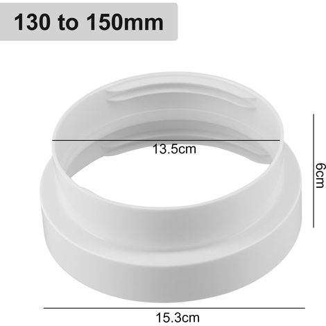Air Conditioning Exhaust Adapter, 130/150mm Mobile Air Conditioning Accessories Exhaust Channel Connector Exhaust Pipe Connector (130-150mm) (1/5)