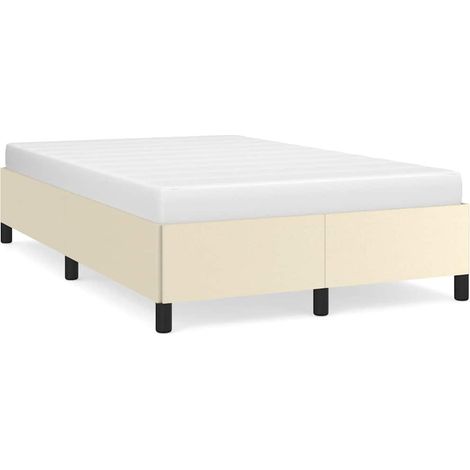 Maison Exclusive - Giroletto senza Materasso Crema 120x190 cm Similpelle (1/5)