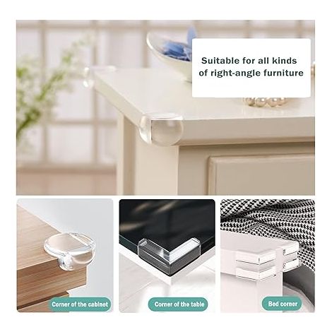 30PCS Coin de Table Protection Bebe, Protection Coin de Table bébé Protege Coin de Table Bebe Protection Angle Bebe Protection Meuble Bébé pour Berceau, Cheminée, Escaliers
