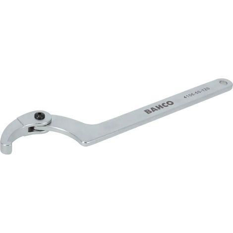Llave bahco adjustable hook spanner cabeza flexible cromo 465mm