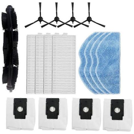17 pièces d'accessoires pour aspirateur robot 360 S8 / Botslab S8 Plus / Honor Choice R2 / R2s Lite / R2 Plus