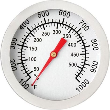 Thermomètre pour Barbecue, Thermomètre de Four en Acier Inoxydable Max 500°C/1000°F Affichage analogique Thermomètre pour Four, Four à Pizza, Four à Bois (1/5)