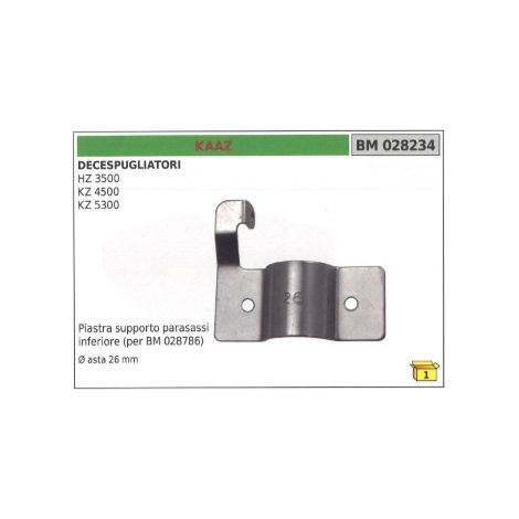 Piastra supporto parasassi inferiore KAAZ decespugliatore HZ3500 Øasta 26 mm