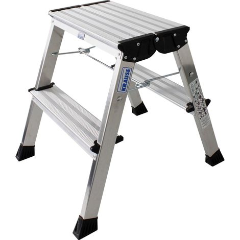Marche-pieds pliables en aluminium Krause 130037 Hauteur de travail (max.) (détails) 2.44 m
