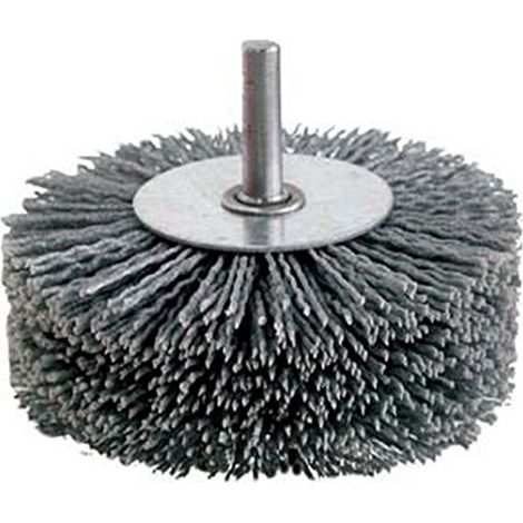 SPAZZOLA CIRCOLARE IN NYLON ABRASIVO SPAZZOLATRICE LEGNO Gr.80 Ø100mm SIT