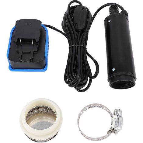Mini pompe à eau support pour batterie Li-Ion 18 V série PBA 500 GPH puisard portable avec filtre à sédiments piscine drainant étang de jardin puits profond (1/5)