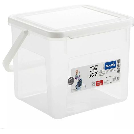 Polvere contenitore 3kg 4,5l trasparente marca Rotto (1/4)