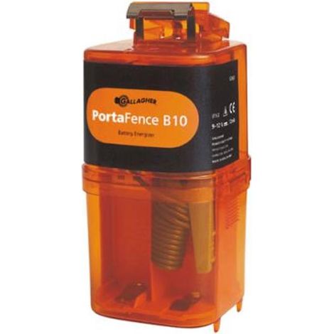 Elettrificatore Gallagher B10 a batteria 12V per recinzioni fino 10km per cavalli, bestiame, pecore, capre e maiali (1/2)