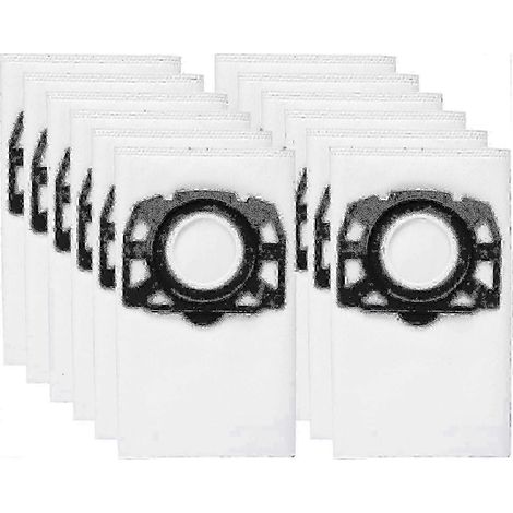 12 grands sacs filtrants KFI 487 pour aspirateurs Karcher WD4 WD5 WD6 (1/4)